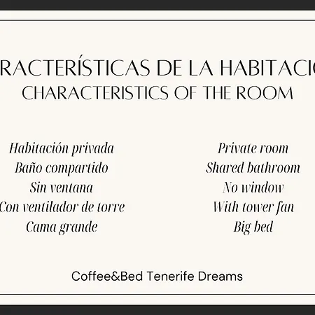 Tenerife Dreams Coffee&bed 旅馆 圣克鲁斯-德特内里费
