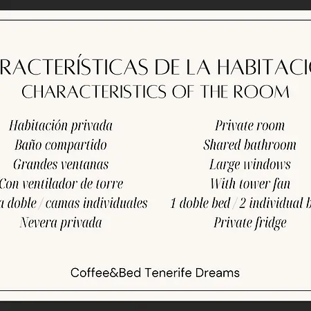 旅馆 Tenerife Dreams Coffee&bed 圣克鲁斯-德特内里费